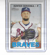2016 Topps Heritage High Number #673 Hunter Cervenka Atlanta Braves