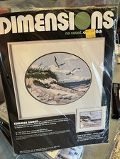 1990 Dimensions Summer Dunes No Count Cross Stitch Kit Beach Scene Coast 3911 