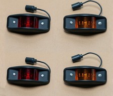 Humvee Side Marker Light Kit 4 Led Black 24v Humvee Side Marker Light Kit 4 Led Black 24v