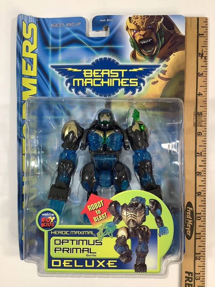 HASBRO 90s Transformers Beast Machines Optimus Primal Action Figure Toy SEALED - Image 4 of 4