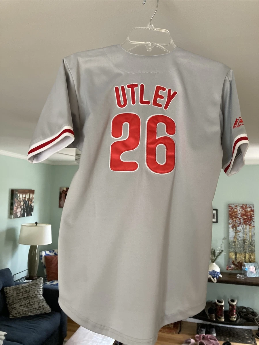 PHILADELPHIA PHILLIES CHASE UTLEY #26 YOUTH MLB JERSEY FREE