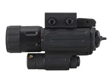 UTG Compact Flashlight with Laser Halogen Bulb Picantinny-Style Mount