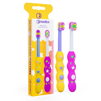 Premium Kinderzahnbürsten SUPER WEICH - 2ER-Pack