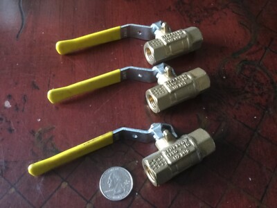 3 APOLLO  international combraco ball valve shut off  1/4 x 1/4 NPT 600 WOG USA 