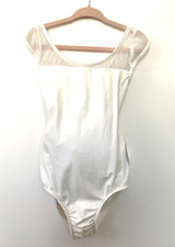 Girls Ballet Dance Leotard by Dancer.NYC - White  Girls Small - NWT