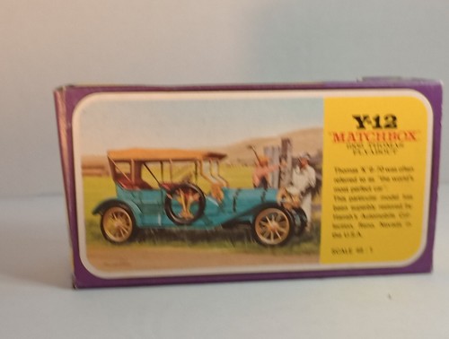 VTG. 1967 Matchbox Y-12 Models Of Yesteryear 1909 Thomas Flyabout W/Box England - Picture 2 of 16