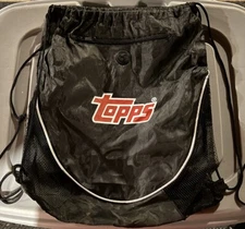 TOPPS Drawstring Shoulder Backpack Bag - Black