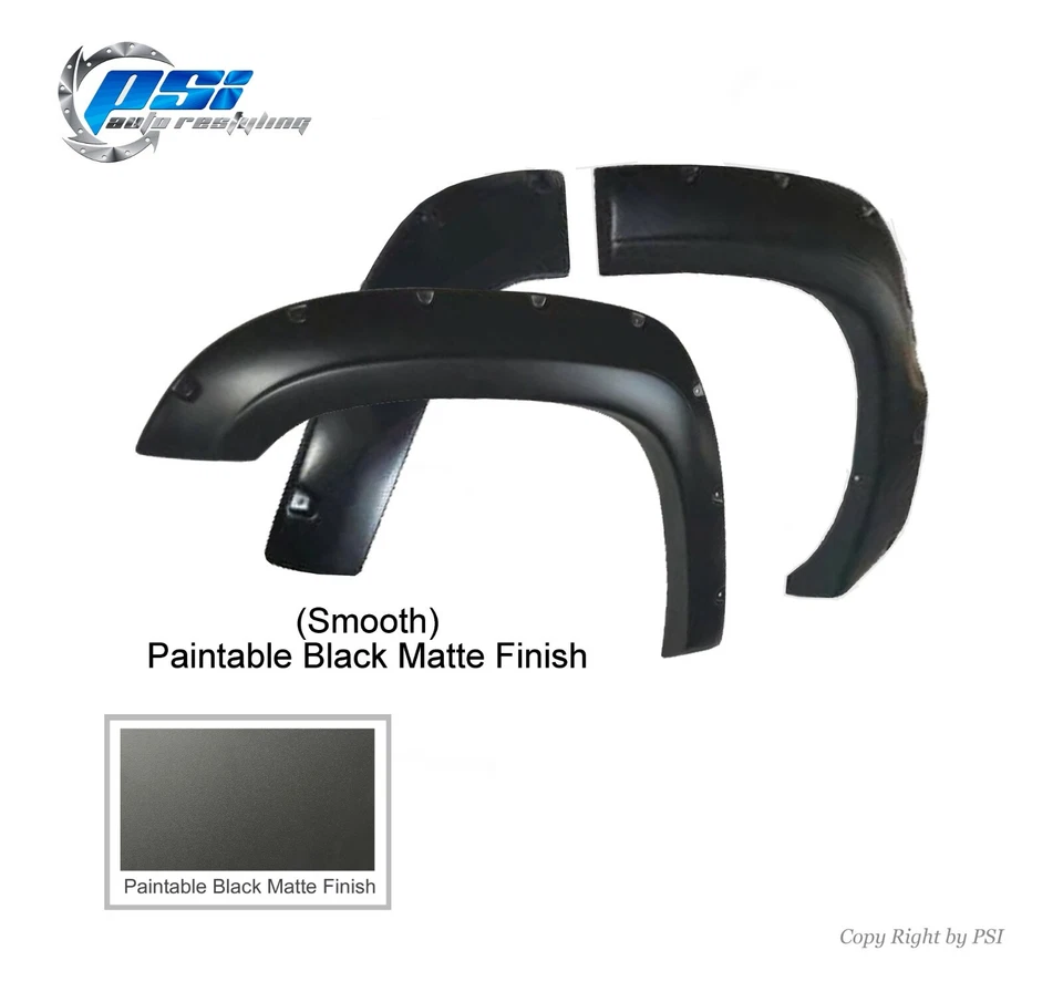 Pocket Fender Flares Fits Chevrolet Tahoe 07-14 Excludes LTZ Models Paintable Foto 3 de 3