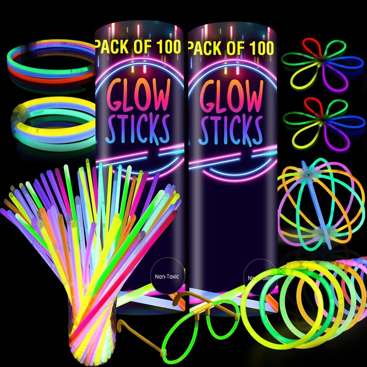 4 glow sticks sale bulk
