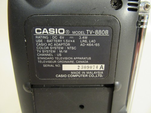 Vintage Casio LCD Color Television - Picture 10 of 12