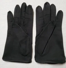 Vintage Christian Dior - Sea Island - Size 7 Washable Black Cotton Gloves