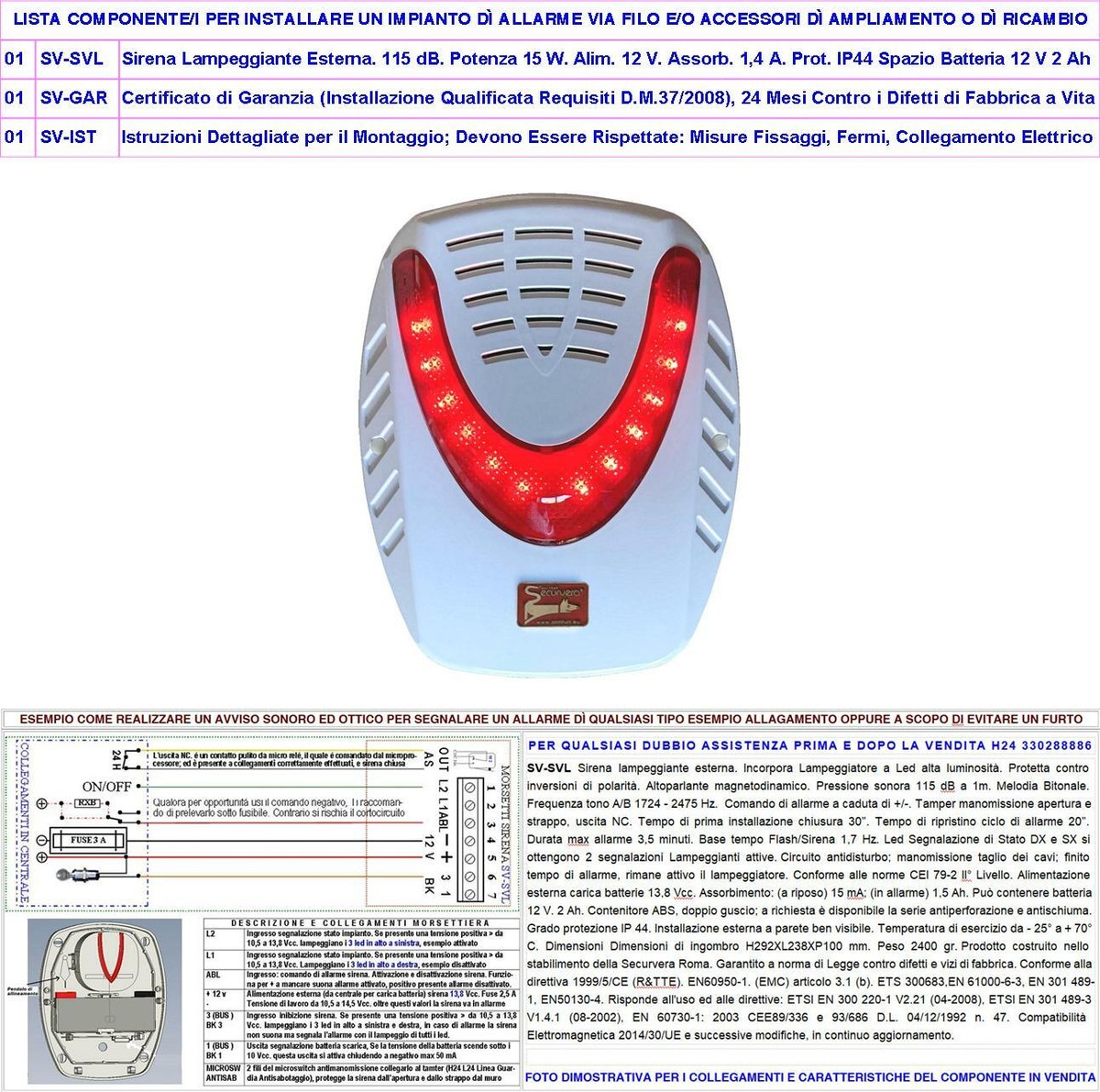 Sirena D'Aria Per Auto 12V - Tromba D'Allarme 110dB, In Metallo, Per Auto, Camion, Moto E Barche - Foto 13