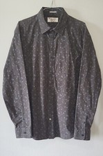 Penguin By Munsingwear Long Sleeve Button Down Shirt Gray Men's L Embroidered