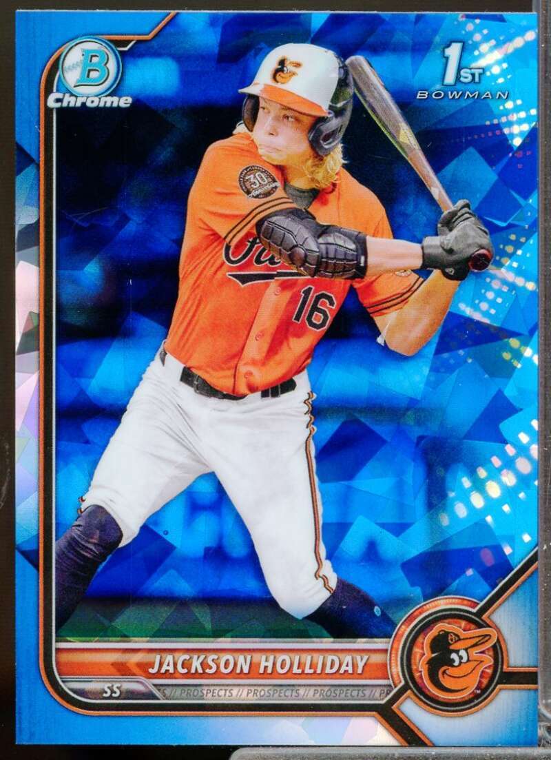 Jackson Holliday Rookie Card 2022 Bowman Chrome Draft Sapphire #BDC168