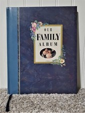 Vintage OUR FAMILY ALBUM 1993 Baby Keepsake Photo History Memory Scrapbook