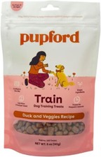 5oz Freeze Dried Training Treats for Dog,240 Four Ingredient Bites Duck Veggies