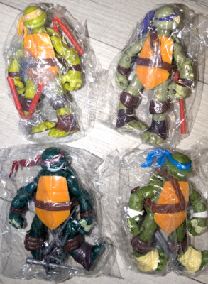 Teenage Mutant Ninja Turtles Set of 4 - 4.5'' Action Figures Viacom 2012 Sealed