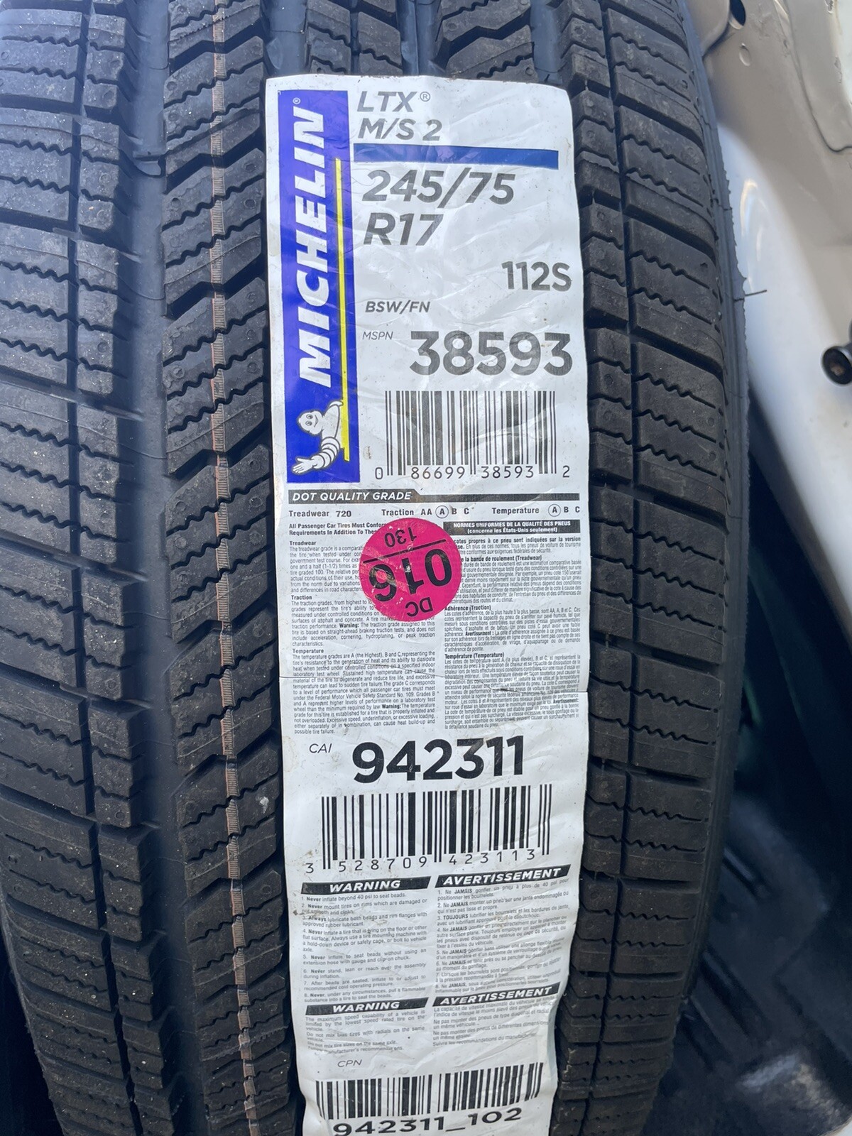 Set Of 4 Michelin LTX MS2 245/75R17 Tires | eBay