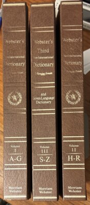 Webster's 3rd New International Dictionary Unabridged & Seven Language Dict. 3 v