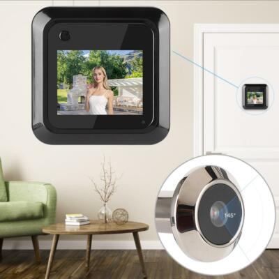 2.4'' LCD Monitor Digital Türspion Türklingel Viewer 145° Kamera Fotoaufnahme