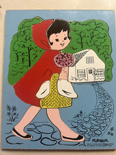 Vintage Playskool Little Red Riding Hood 13pc Puzzle