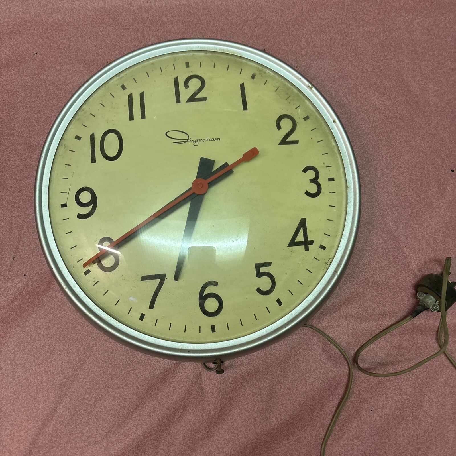 vintage ingraham electric clock 14 Inches Original eBay