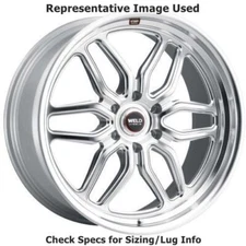 Weld Racing S11429589P25 Laguna 6 Rear 22"x9.5" Wheel - Gloss Silver Machined