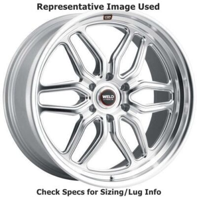 #ad Weld Racing S11429589P25 Laguna 6 Rear 22quot;x9.5quot; Wheel Gloss Silver Machined $675.00