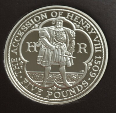5 £ 2009 Henry VIII Five Pounds Proof Coin