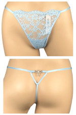 VICTORIA'S SECRET DREAM ANGELS RHINESTONE BOW LACE V-STRING PANTY XS S M L XL