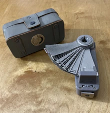 VINTAGE Argent BOUNCEMASTER Model MS Flash - Leather Case!