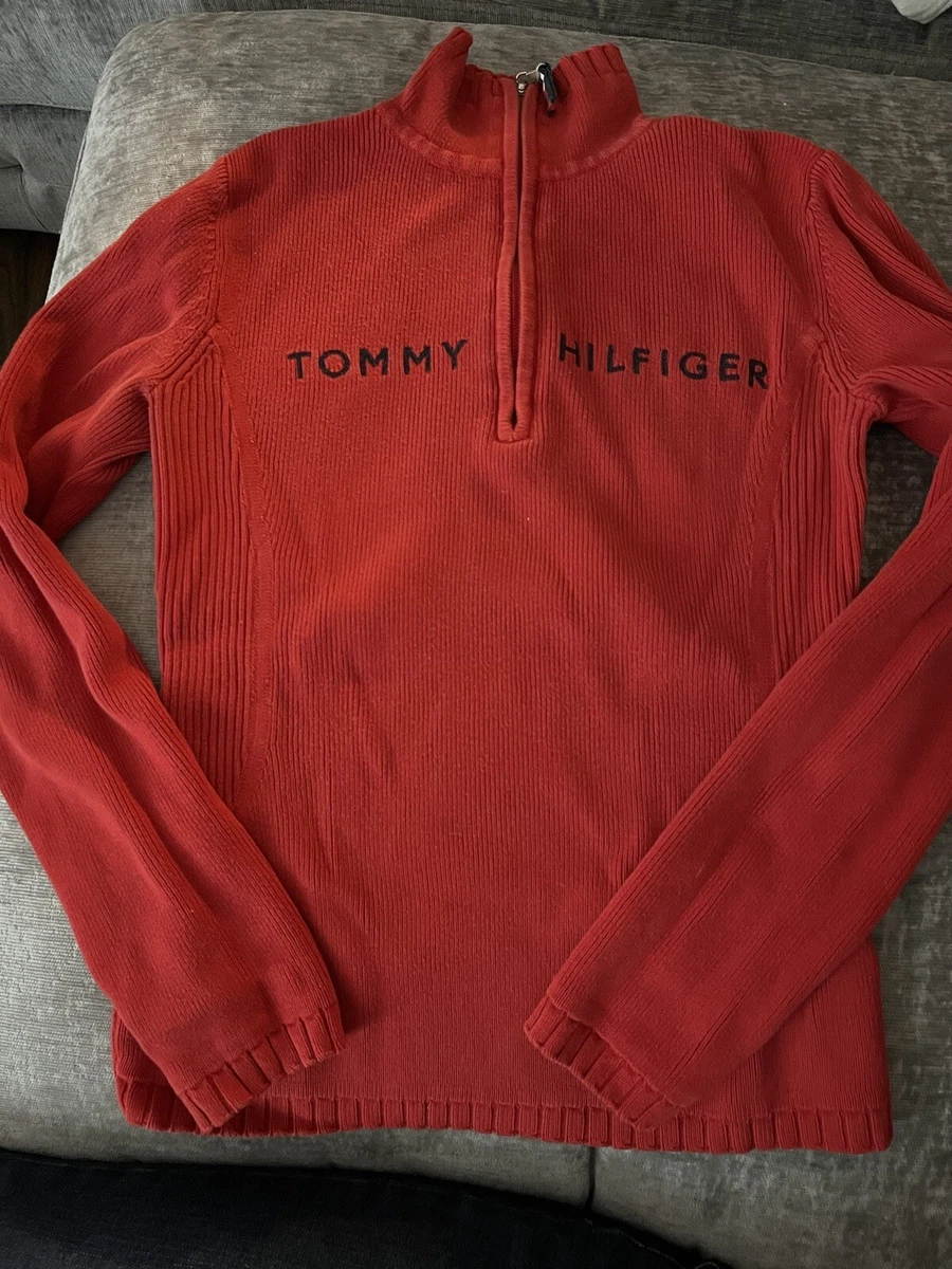 Vintage Tommy Hilfiger Half Zip Sweater Size Small