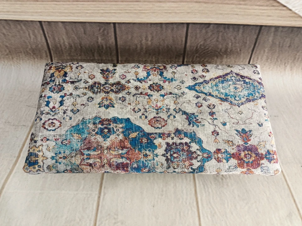 Footstool bench Ottoman pouf Bench with cushion Lounge furniture Stepping stool - Image 4 of 4