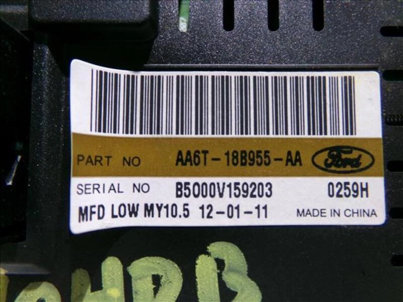 AA6T-18B955-AA central dashboard display for FORD FIESTA 1.4 TDCI 2011 90343 - image 4 of 4