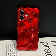 3D Bubble Design Shockproof Case Anti Drop Cover for iPhone 16 15 14 13 Pro Max