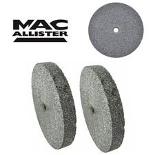 2 X MacAllister 150mm (6") Grinding Wheels Bench Grinder Fine Coarse Grit 36/60