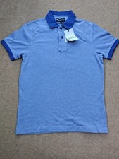Barbour Polo Sportiva Uomo Blu Elettrico Mix Taglia S