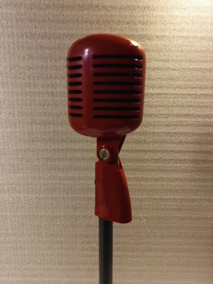 Pyle Dynamic Transducer 50dB XLR 3 Pin Studio Recording (RED) With Stand - Image 4 of 4