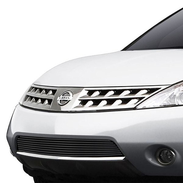 For Nissan Murano 03-08 APG 1-Pc Black Horizontal Billet Bumper Grille