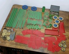 Vintage Meccano Parts Bundle In Old Tin