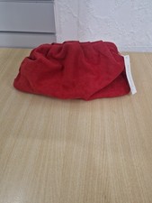 BNWT Accessorize Red Soft Pleat Clutch Handbag RRP £30