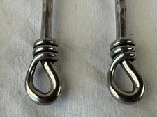 Gourmet Settings TWIST Stainless Lot of 4 Oval Soup Spoons 18/10 Glossy Flatware