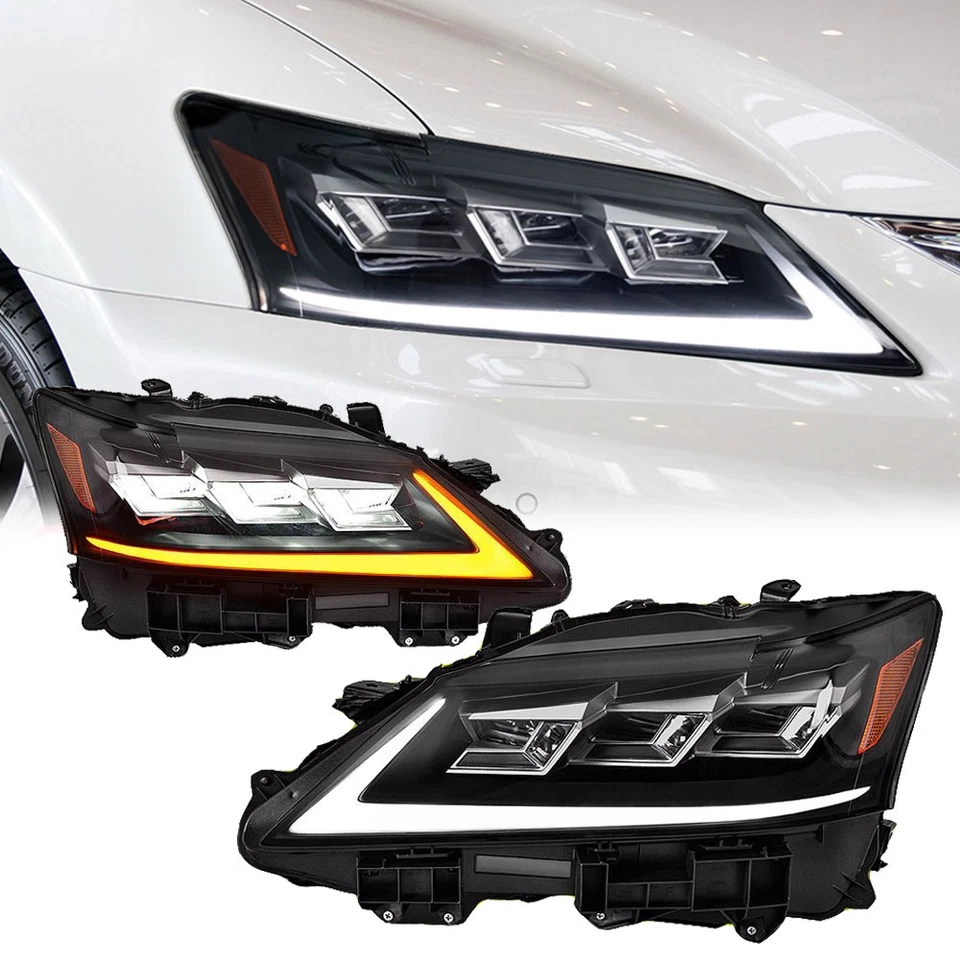 LED Headlights For 2013-2015 LEXUS GS250 GS350 Xenon Single Beam to Triple Beams Foto 2 de 4