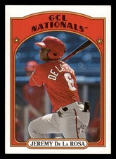 2021 Topps Heritage Minor League Jeremy De La Rosa #60  GCL Nationals