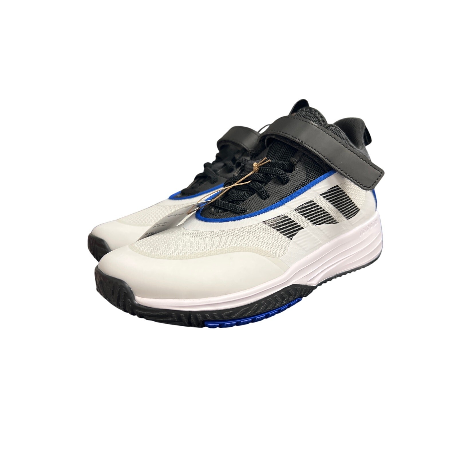 Adidas Kids Boys OWNTHEGAME 3.0 Basketball Shoes White Black Blue Size 4 Adidas Kids Boys OWNTHEGAME 3.0 Basketball Shoes White Black Blue Size 4