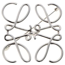 LOEWE Anagram Brooch 111.25.020 Metal Palladium (Silver) [Used] S-158128 Price