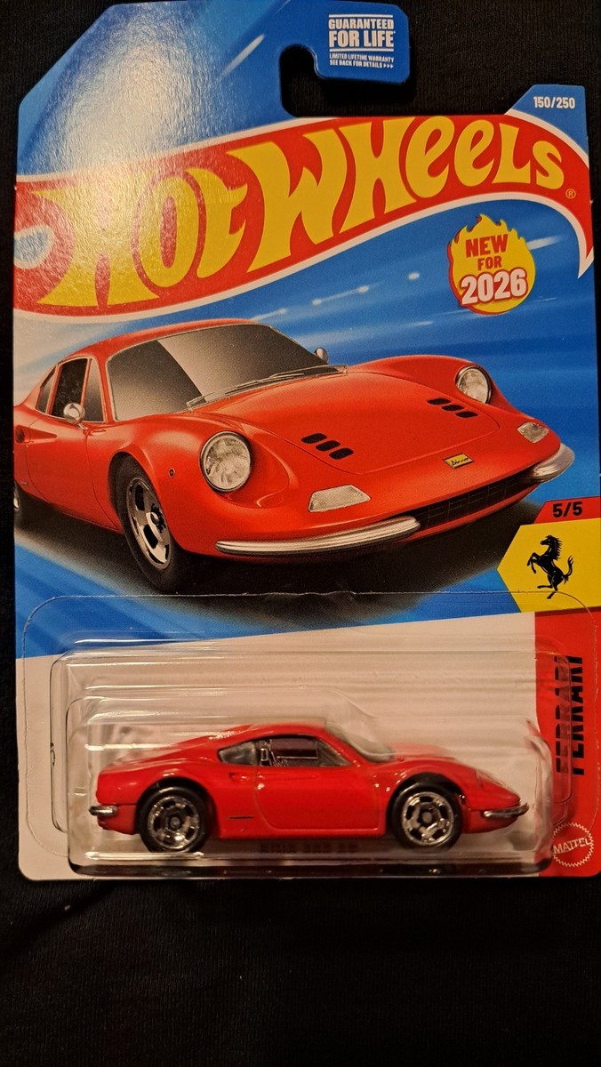 🔥New 2026 Hot Wheels G-Case FERRARI Dino, Toyota Supra, Porsche