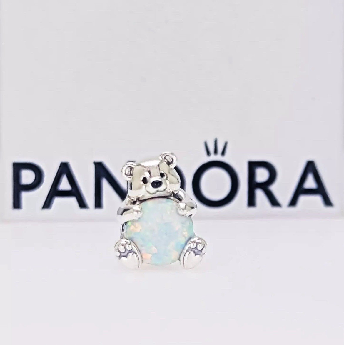 Authentic Pandora Warm Hugs Polar Bear Charm 793589C01 Silver