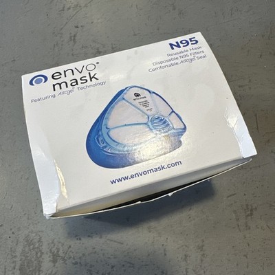 New Envo Mask Respirator Envomask Case Gel And 5 New Filter Pads, N95