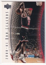 MICHAEL JORDAN 2000/01 UPPER DECK NBA LEGENDS INSERT CARD #1 VERY RARE MINT WOW